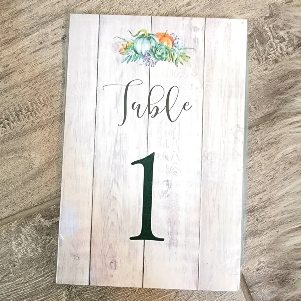 New 25 Table Numbers 4X6